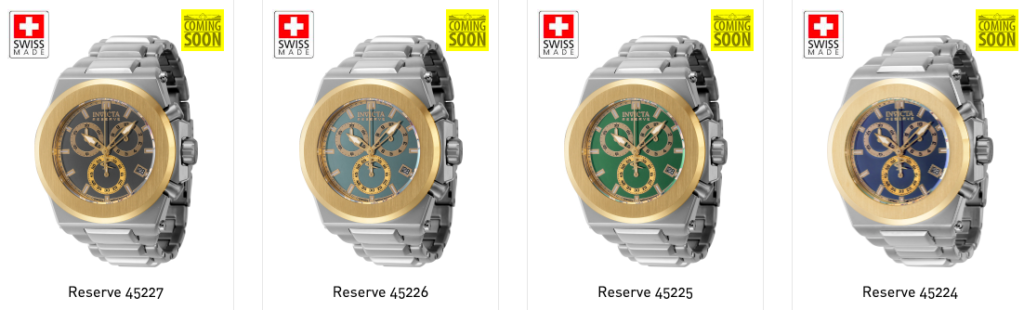 invicta watches gold