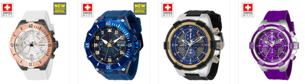 which invicta watches are swiss made